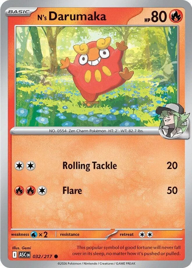 N's Darumaka card front