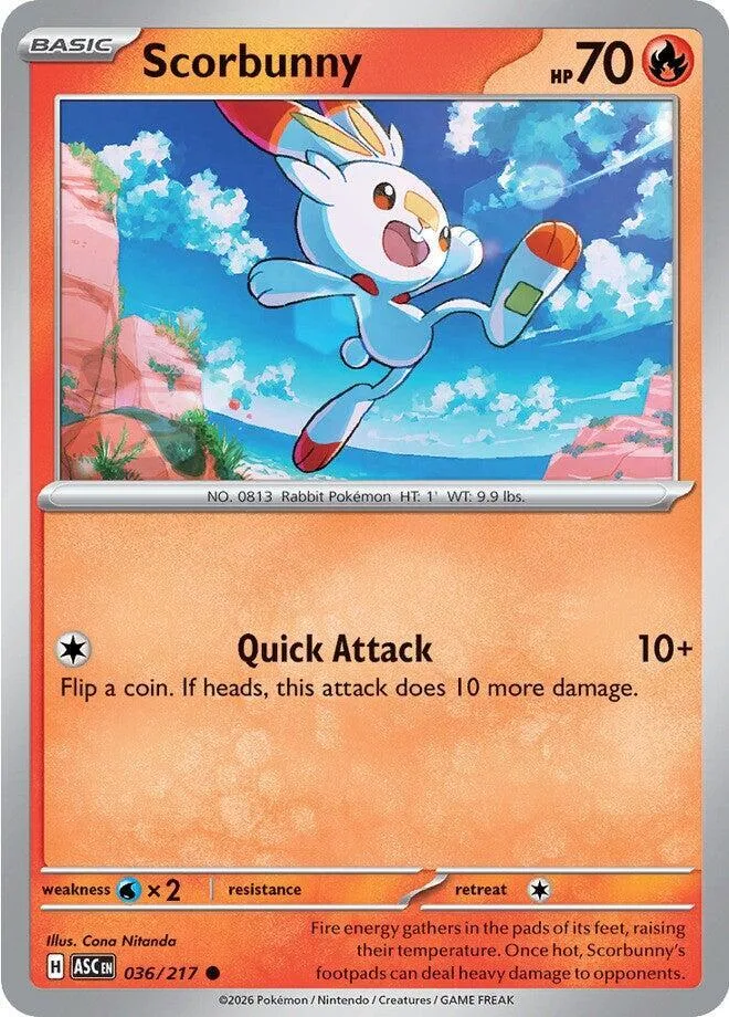 Scorbunny card front