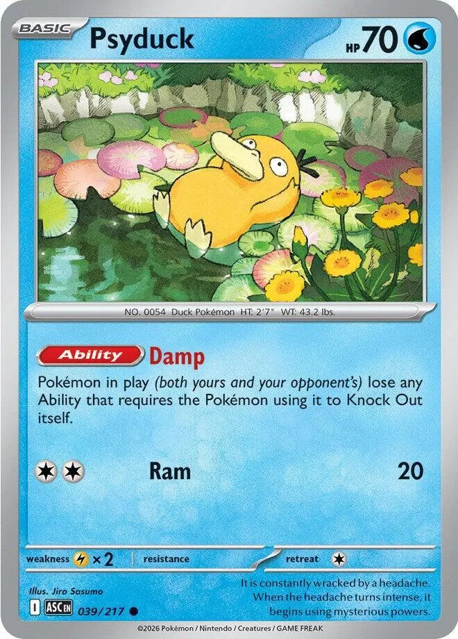 Psyduck card front
