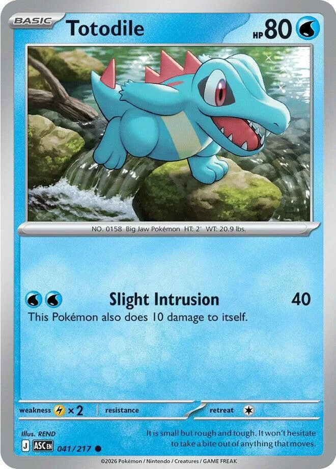 Totodile card front