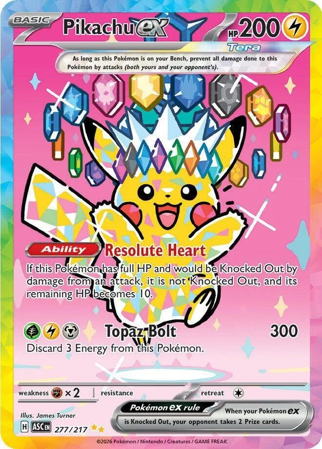 Pikachu ex Holofoil card
