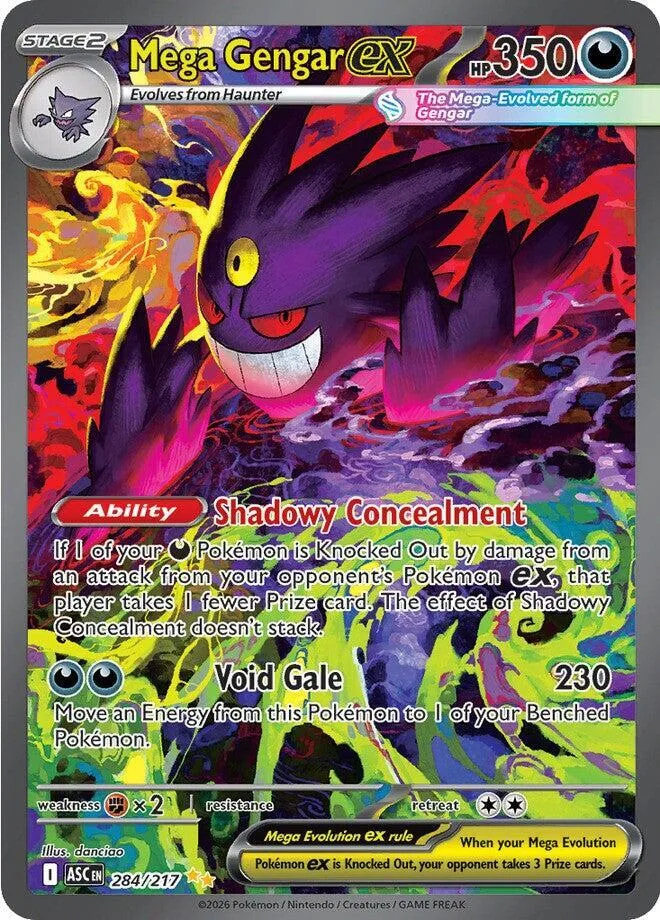 Mega Gengar ex Holofoil card