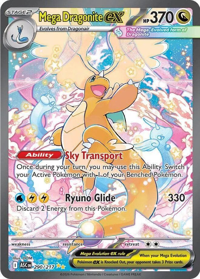 Mega Dragonite ex Holofoil card