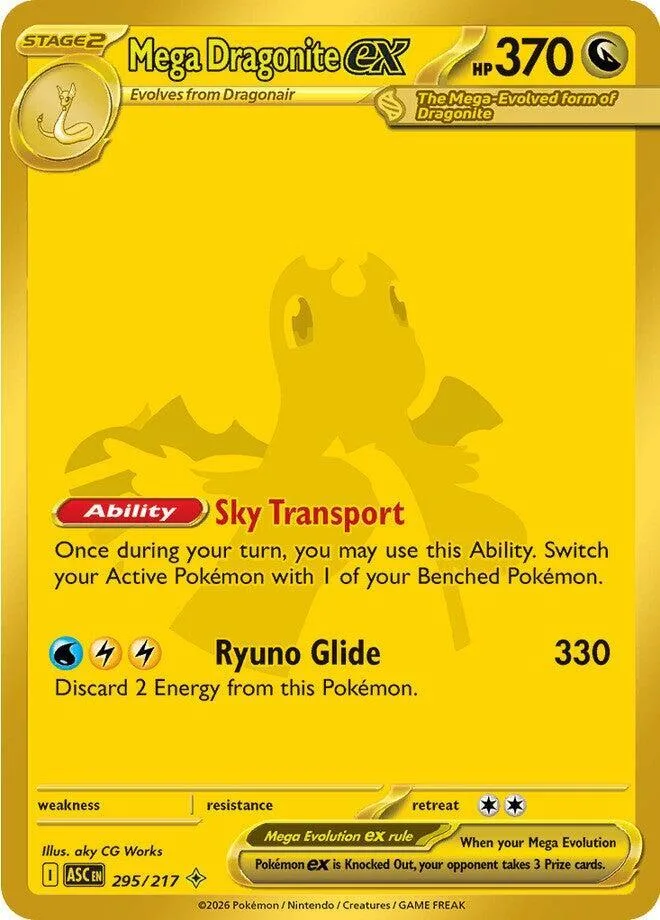 Mega Dragonite ex Holofoil card