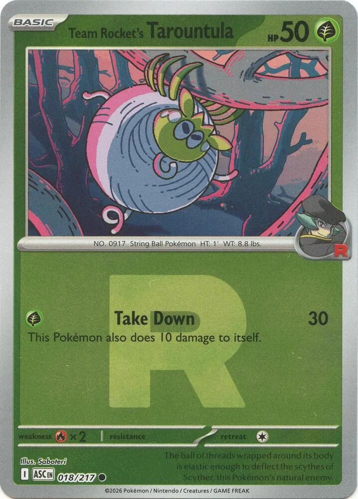 Team Rocket's Tarountula (Team Rocket Pattern) thumbnail