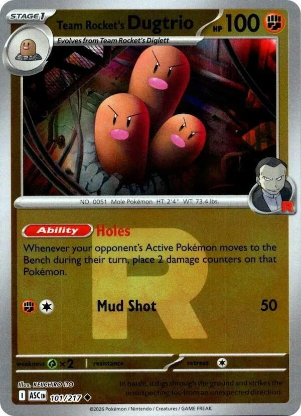 Team Rocket's Dugtrio (Team Rocket Pattern) thumbnail