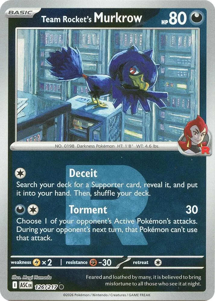 Team Rocket's Murkrow (Team Rocket Pattern) thumbnail