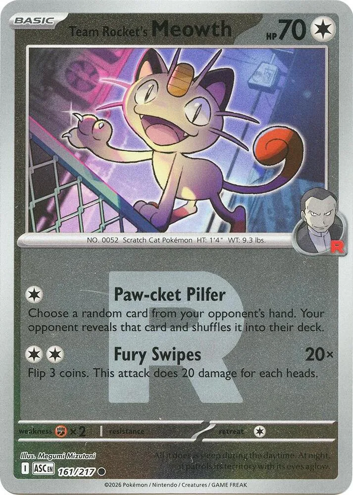 Team Rocket's Meowth (Team Rocket Pattern) thumbnail