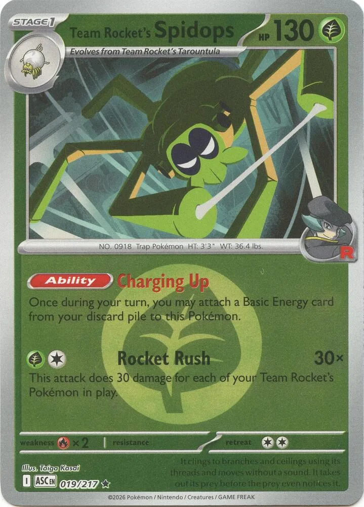 Team Rocket's Spidops (Energy Symbol Pattern) thumbnail