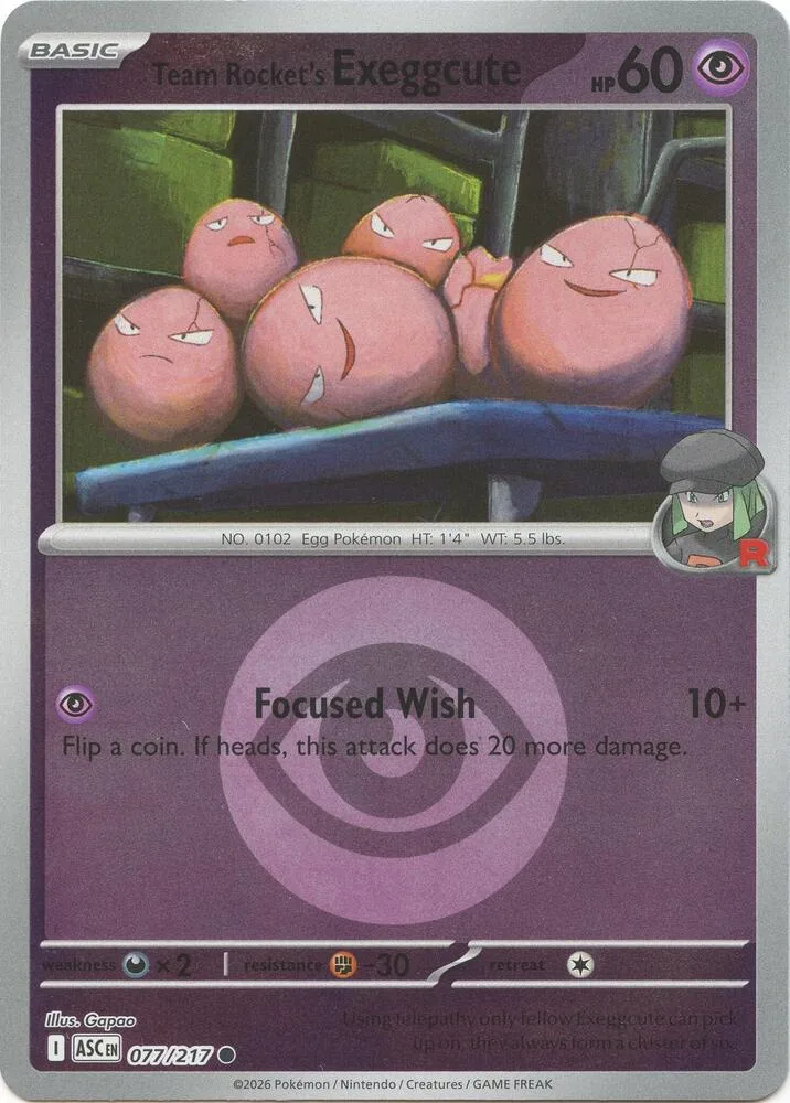 Team Rocket's Exeggcute (Energy Symbol Pattern) thumbnail