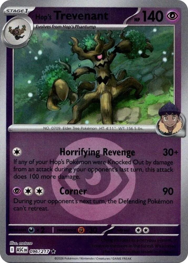 Hop's Trevenant (Energy Symbol Pattern) thumbnail