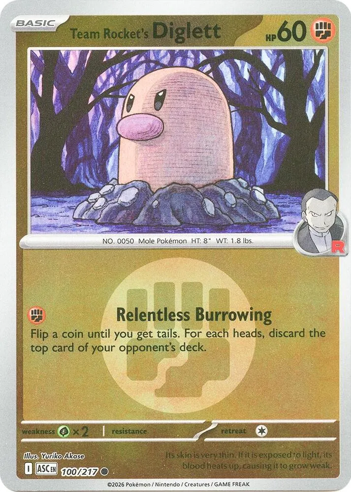 Team Rocket's Diglett (Energy Symbol Pattern) thumbnail
