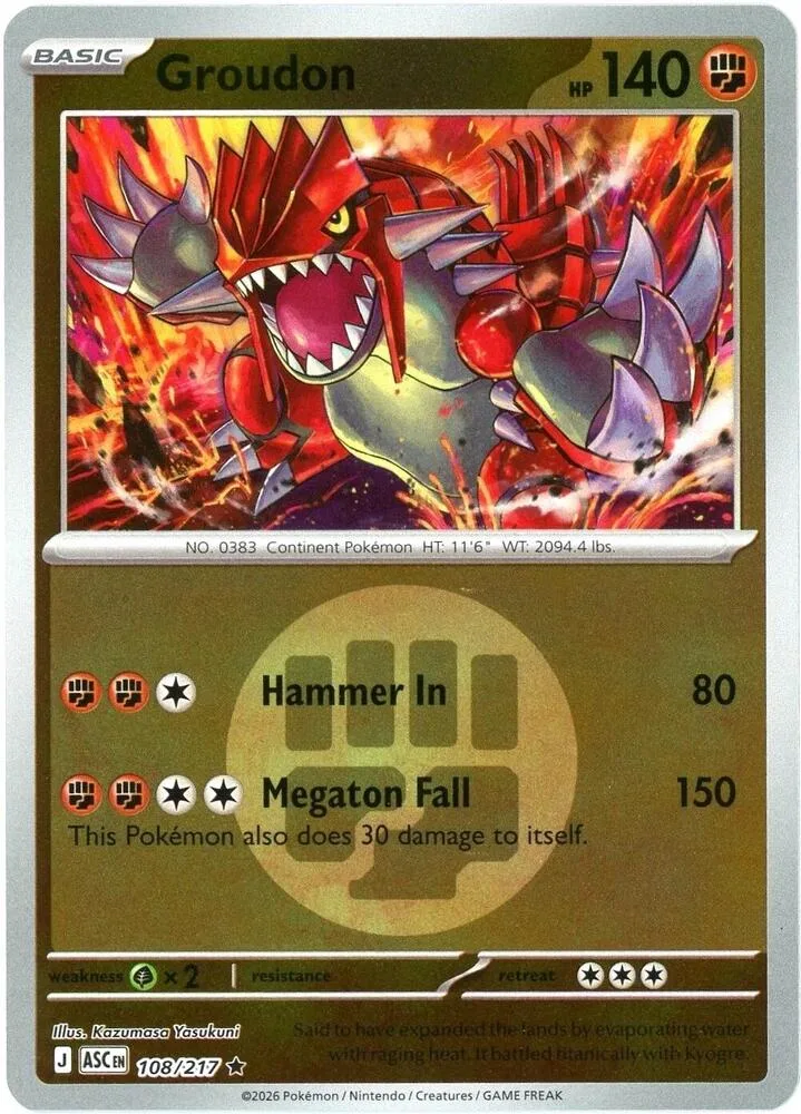 Groudon (Energy Symbol Pattern) thumbnail