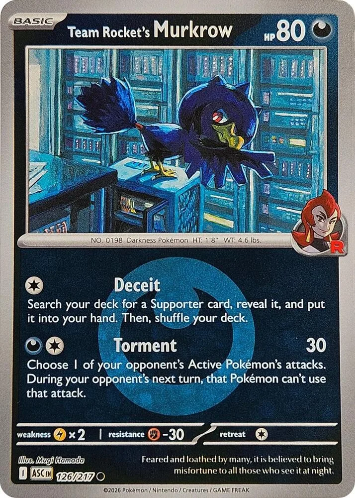 Team Rocket's Murkrow (Energy Symbol Pattern) thumbnail