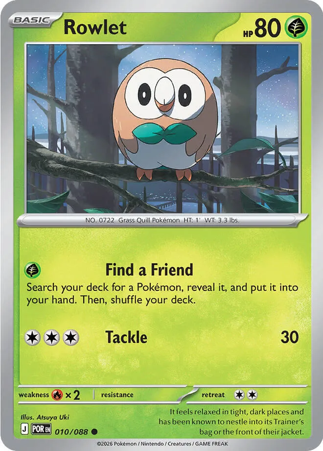 Rowlet card front