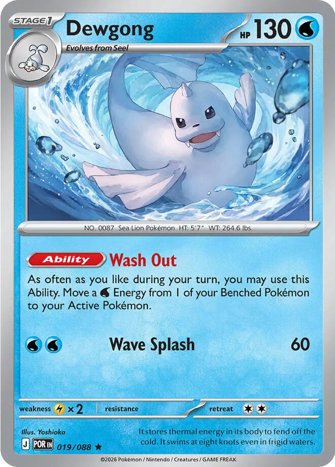Dewgong card front