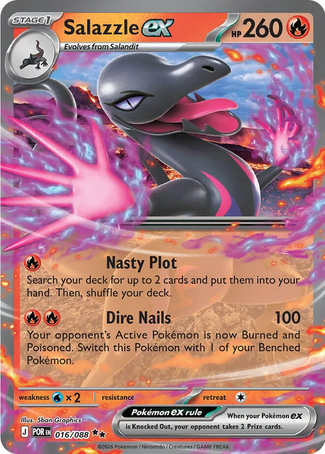 Salazzle ex card front
