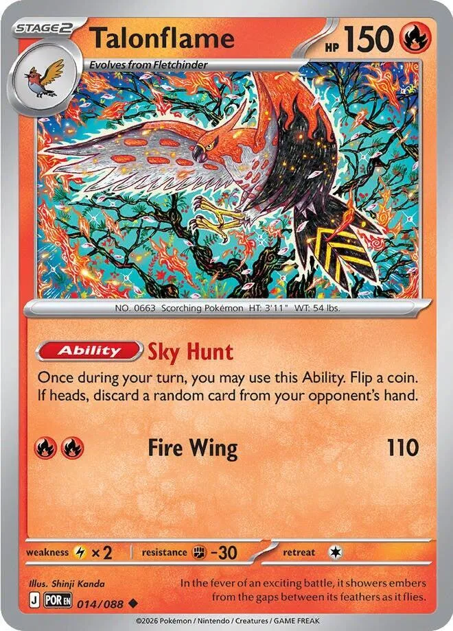 Talonflame card front