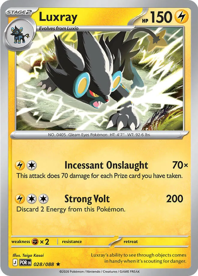 Luxray card front