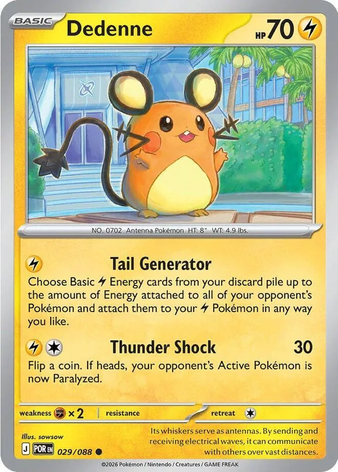Dedenne card front