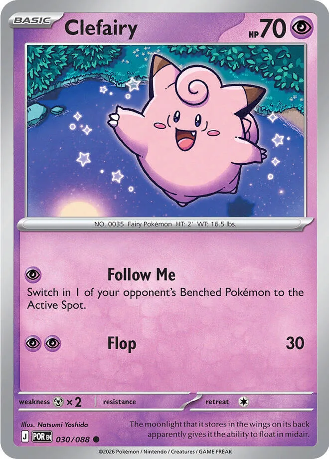 Clefairy card front