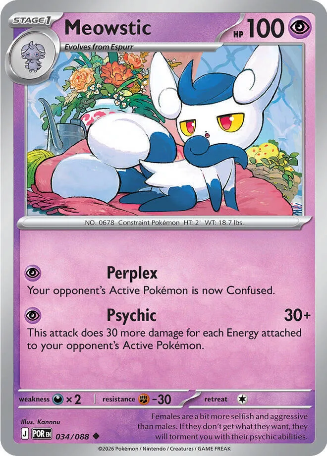 Meowstic card front