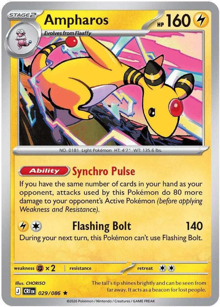 Ampharos card front