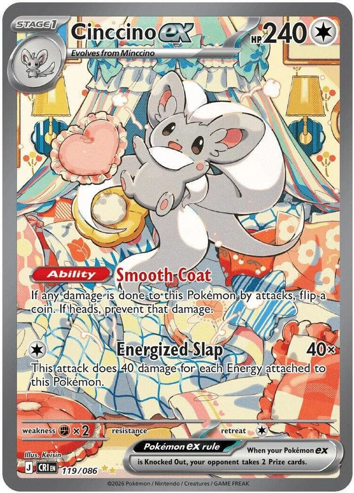 Cinccino ex Holofoil card