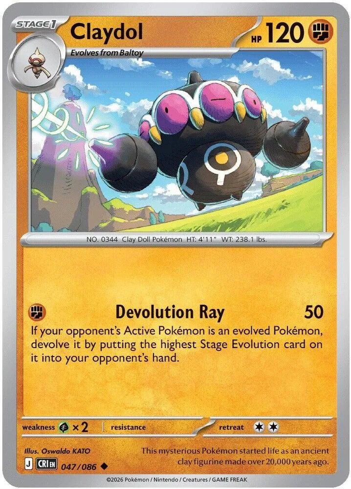 Claydol card front