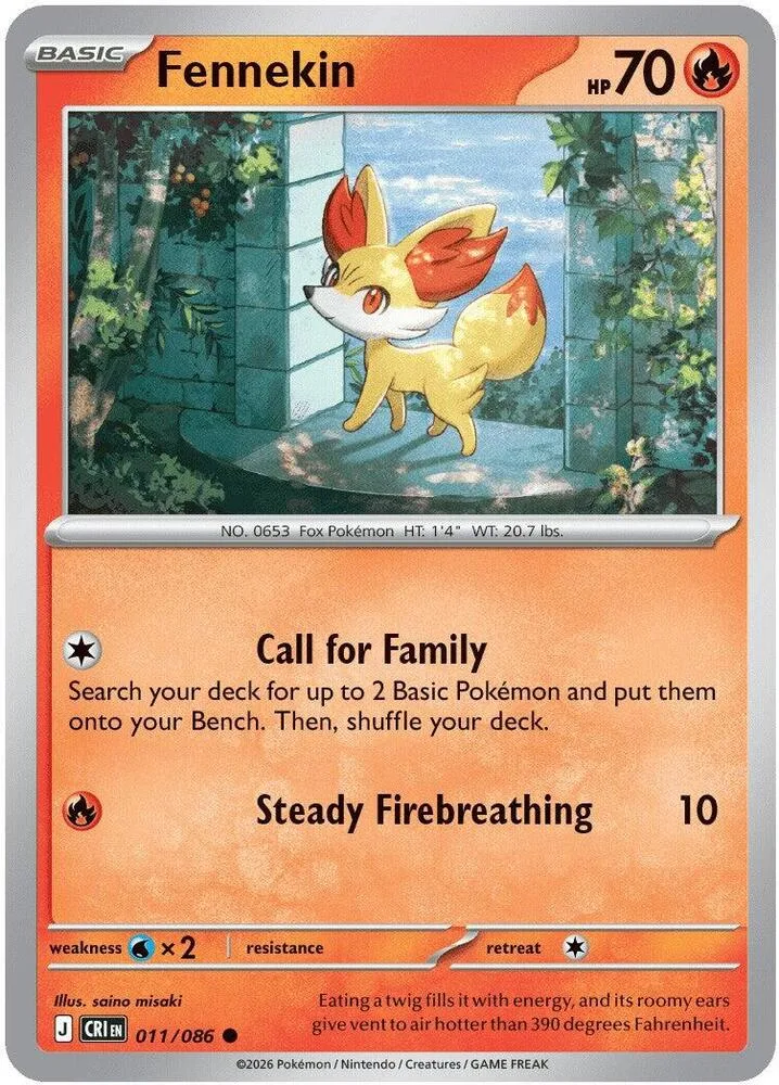 Fennekin card front