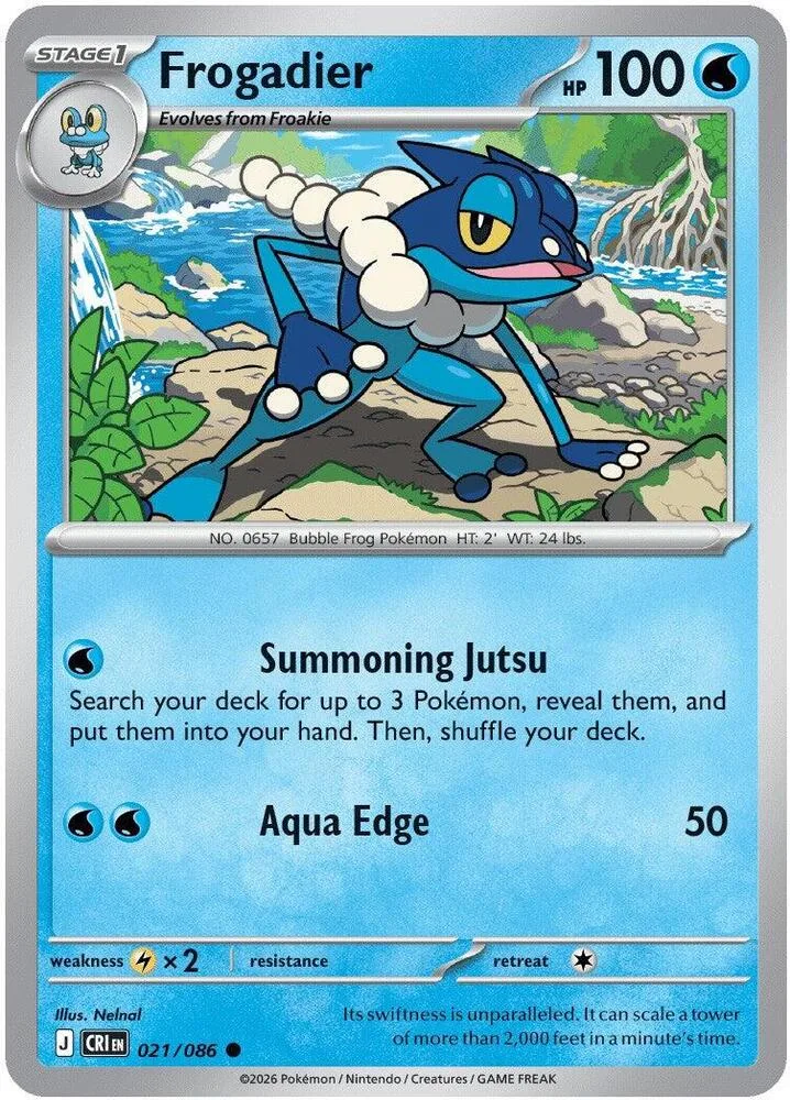 Frogadier card front