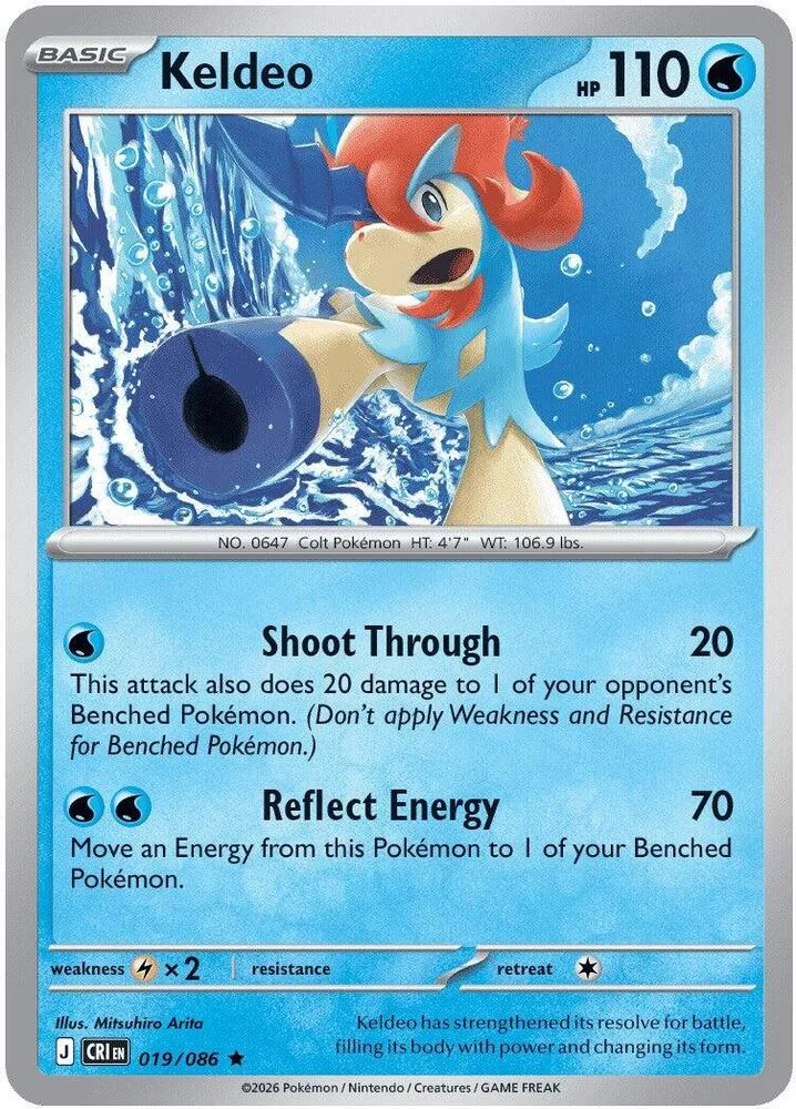 Keldeo card front