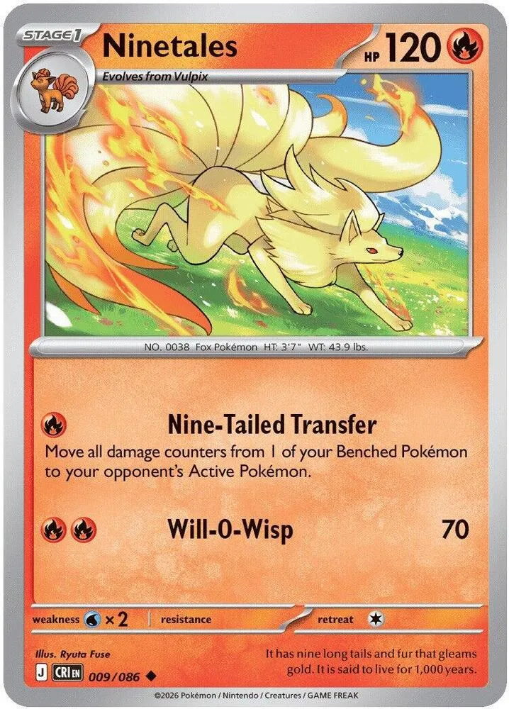 Ninetales card front