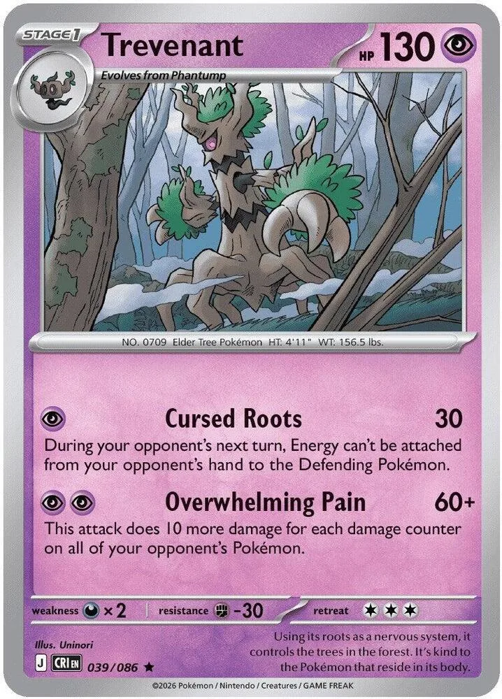 Trevenant card front