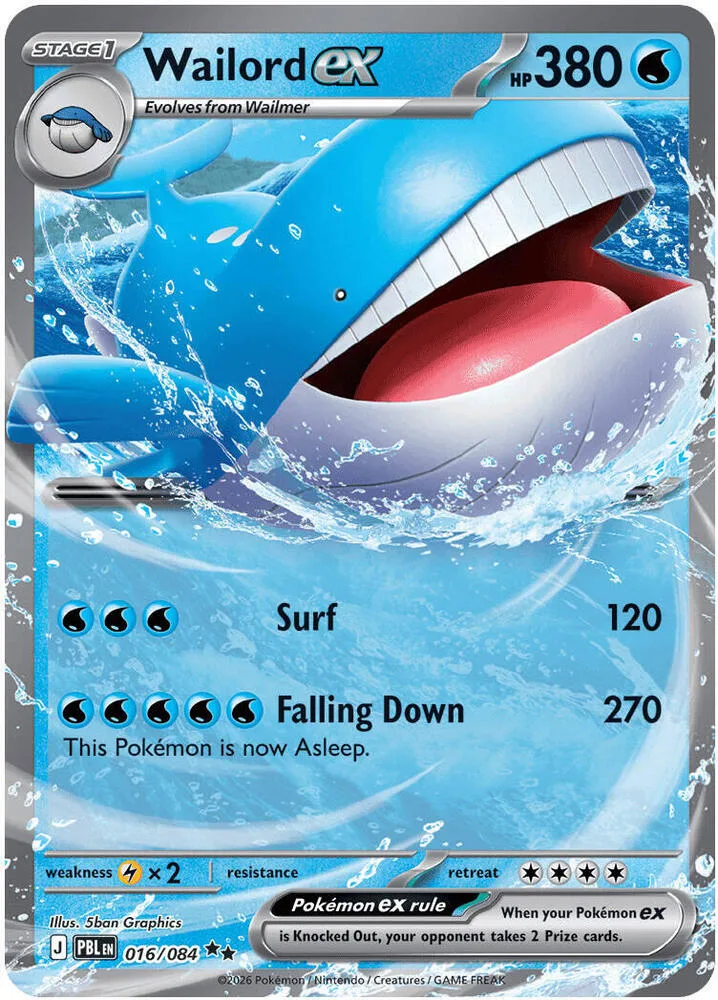 Wailord ex card front