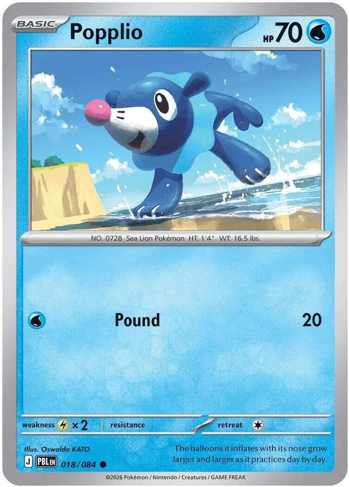 Popplio card front