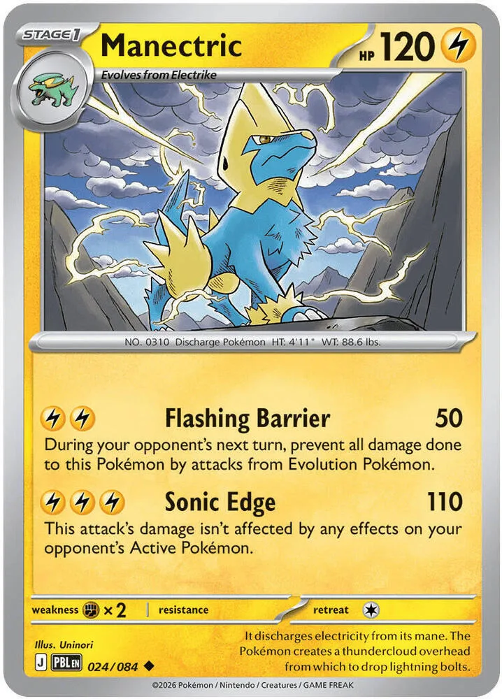 Manectric card front