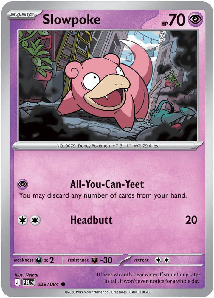 Slowpoke card front