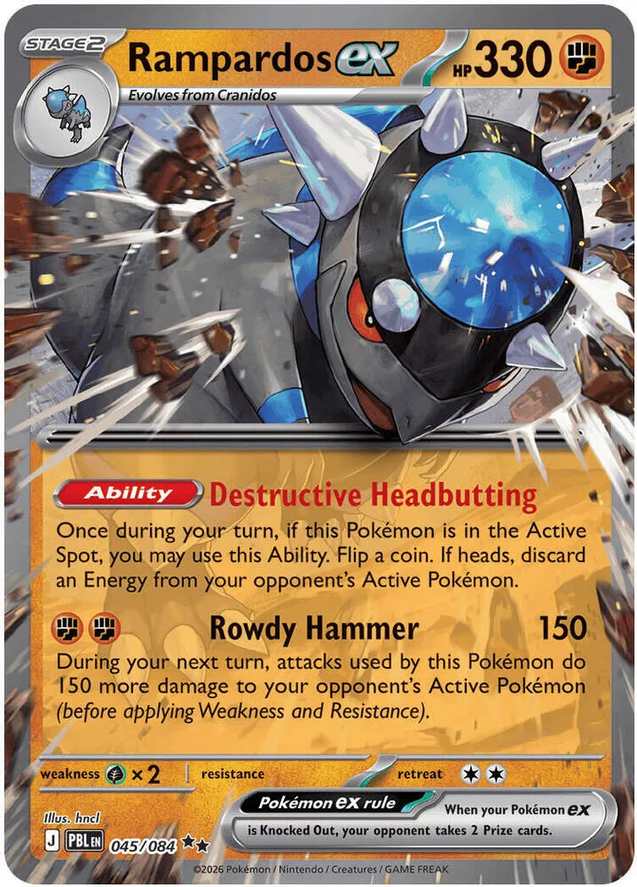 Rampardos ex card front