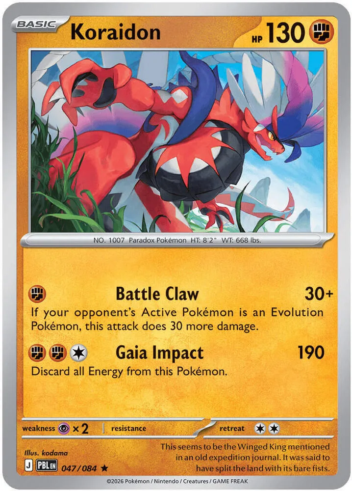Koraidon card front