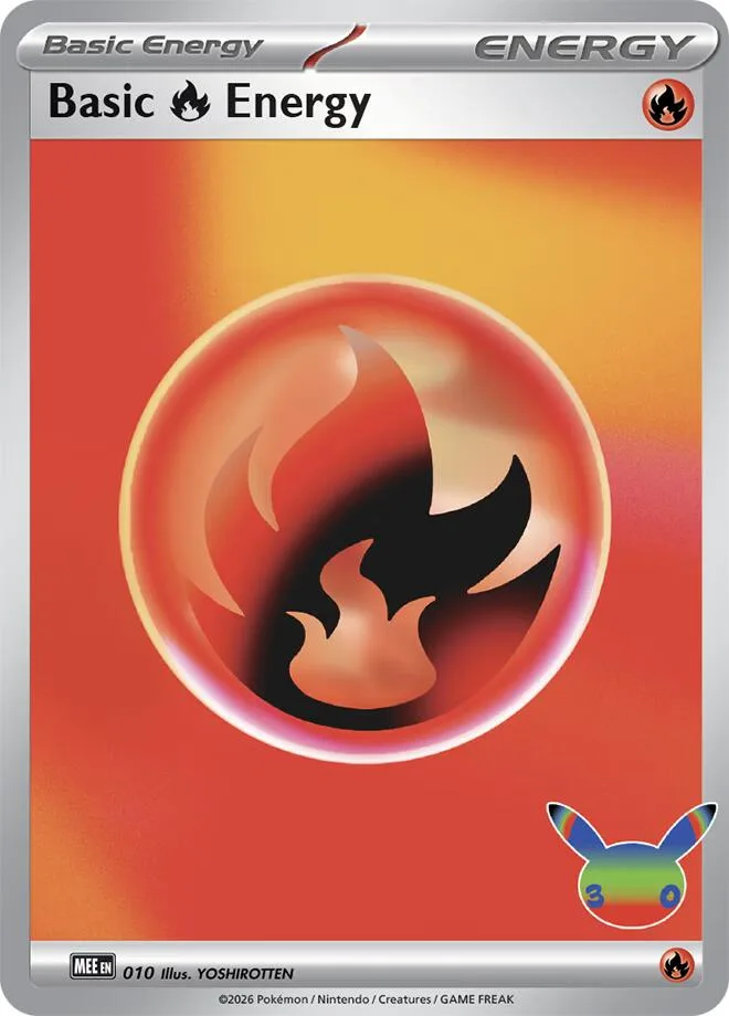 Basic Fire Energy (30th Celebration) card front