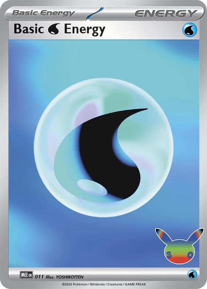 Basic Water Energy (30th Celebration) card front