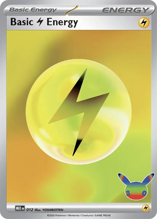 Basic Lightning Energy (30th Celebration) card front