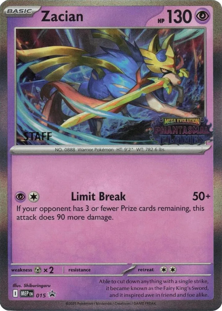 Zacian [Staff] card front
