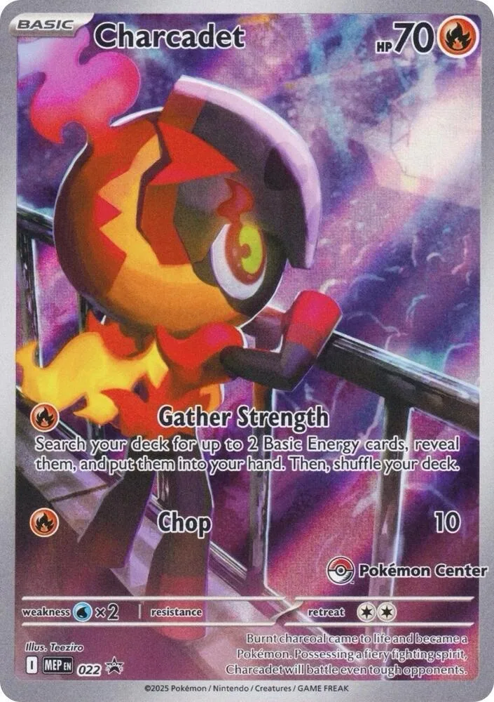 Charcadet (Pokemon Center Exclusive) card front