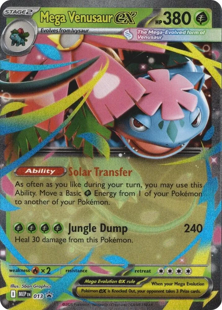 Mega Venusaur ex card front