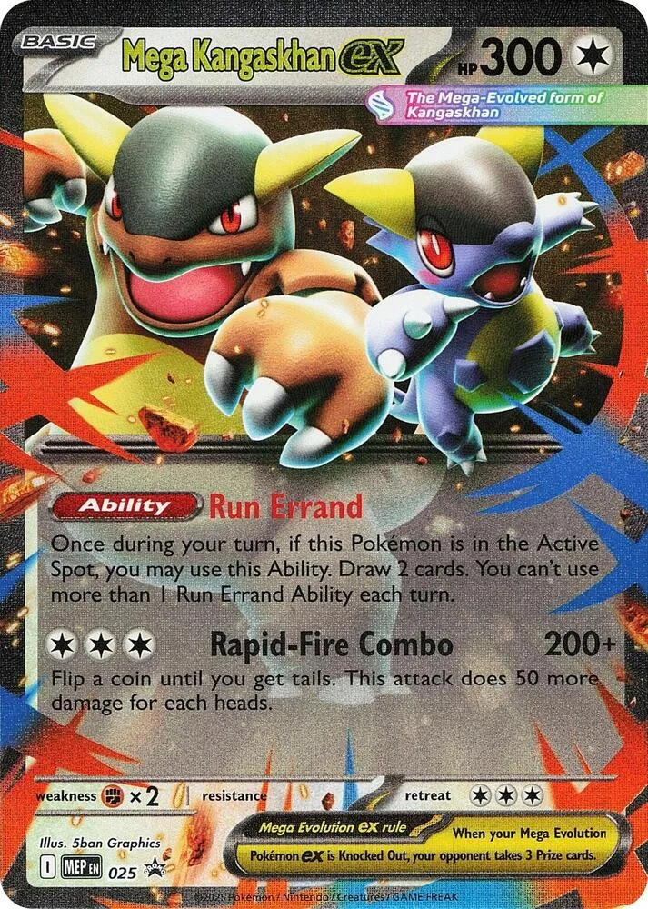 Mega Kangaskhan ex card front
