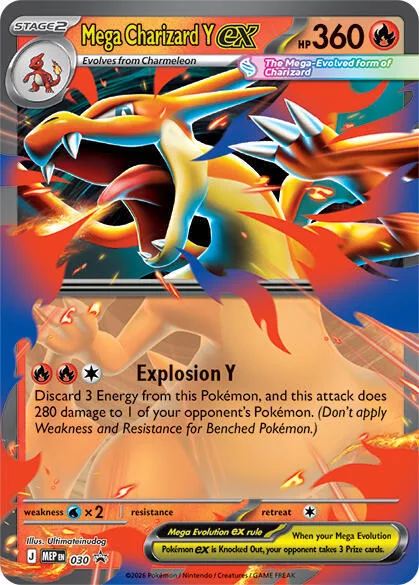 Mega Charizard Y ex card front