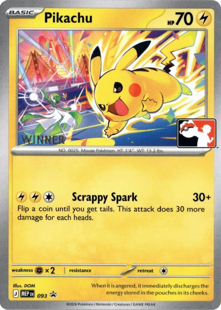 Pikachu (Winner) Normal card