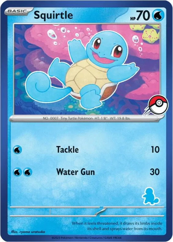 Squirtle (Blue Border) card front